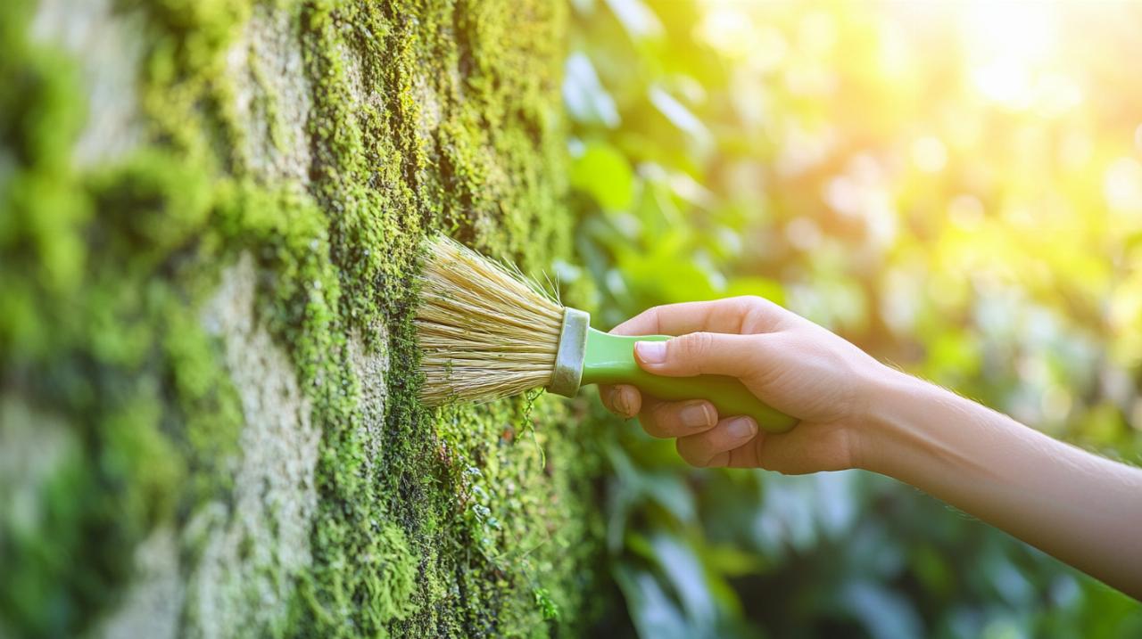 5 soluciones naturales para quitar el musgo de tu fachada sin dañar el estuco